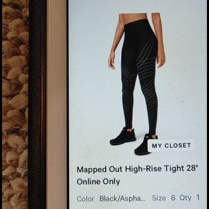 NWOT black/asphalt grey mapped put tight 28"